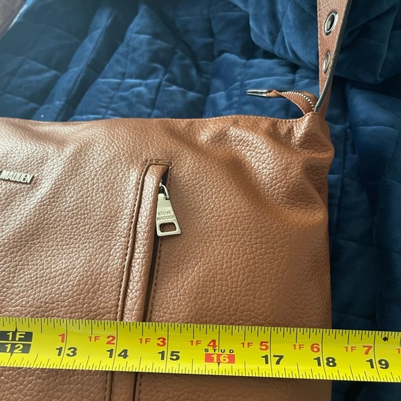 Steve Madden Brown Fringe Shoulder Crossbody Bag NWT - Picture 7 of 9